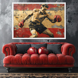 Vintage Boxing Legend - NicheCanvas