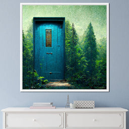 Blue Door in the Green - Ben Heine - NicheCanvas