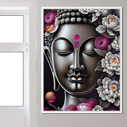 Buddha Face 03 - NicheCanvas