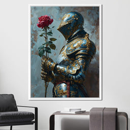 Knight of the Velvet Bloom - NicheCanvas