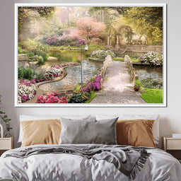 Pond Bridge - NicheCanvas