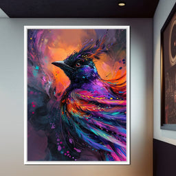 Vibrant Feathered Dreams - NicheCanvas