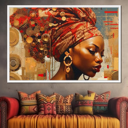 African Portrait Dingane - Sakeem Gibbs - NicheCanvas