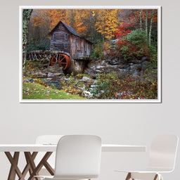 Autumn at the Grist Mill - NicheCanvas
