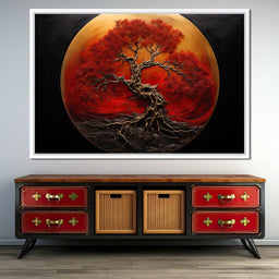Scarlet Tree - NicheCanvas