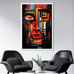 Twilight in Cubist Metropolis - NicheCanvas