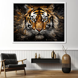 Midnight Tiger Majesty - NicheCanvas