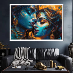 Radha & Krishna Love Story - NicheCanvas