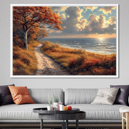 Autumn Seaside Reverie - NicheCanvas