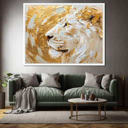 Golden Monarch Lion - NicheCanvas