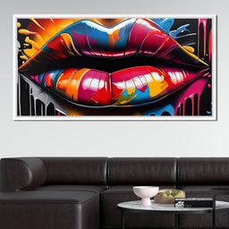 Graffiti Lips Splash - Johanjjf - NicheCanvas