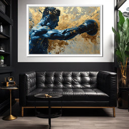 Azure Pugilist Unleashed - NicheCanvas