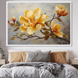 Yellow Magnolia Tree 3 - Wildrose Creations - NicheCanvas