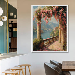 Blossomed Lakeside Retreat - NicheCanvas