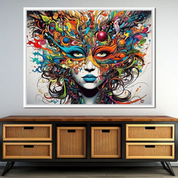 Vibrant Doodle of Visual Delight - NicheCanvas