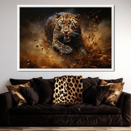 Running Leopard - NicheCanvas