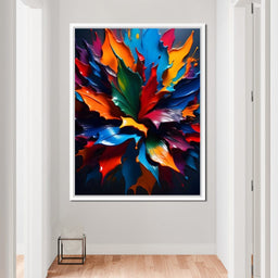 Paint Splatter Flower - Johanjjf - NicheCanvas