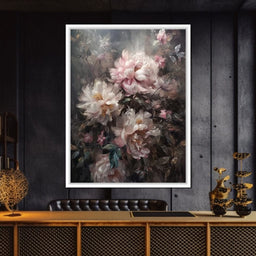 White & Pink Flowers - NicheCanvas