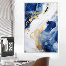 Glossy Liquid Abstraction - NicheCanvas