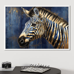 Gilded Zebra - NicheCanvas