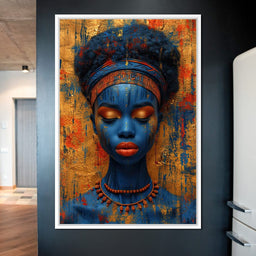 Sapphire Dreams Golden Peace - NicheCanvas