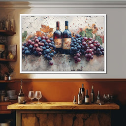 Wine & Grapes - NicheCanvas
