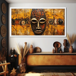 Tribal Mask 11 - Sakeem Gibbs - NicheCanvas