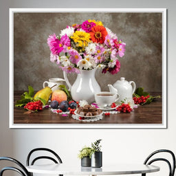 Flowers, Fruits, Chocolate & Coffee - NicheCanvas
