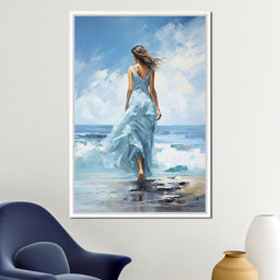 Azure Serenity Stroll - NicheCanvas