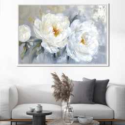 Golden Flecks on Petal Drifts - NicheCanvas