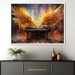Winged Piano - NicheCanvas