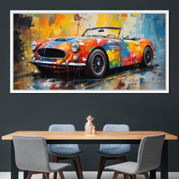 Pink Covertible - RiderArt - NicheCanvas