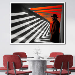 Shadows of Urban Sunrise - NicheCanvas