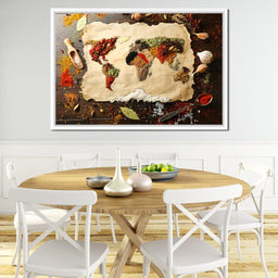 Spices Map of the World - NicheCanvas