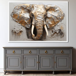 Silver Elephant - NicheCanvas