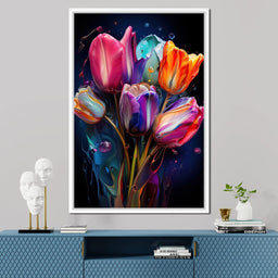 Luminous Tulip Dreamscape - NicheCanvas