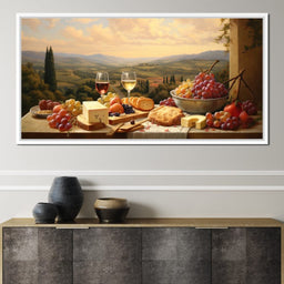 Wine & Cheese Valley - NicheCanvas