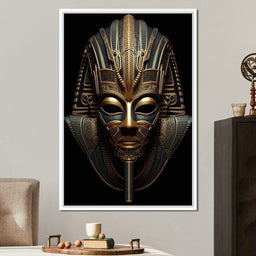 Regal Mask of the Golden Ruler - NicheCanvas