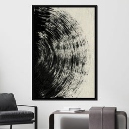 Abstract Black Circle - Evgeny Vetrov - NicheCanvas