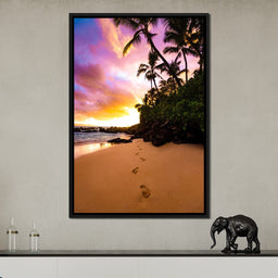 Footprints in the Sand - Lucas Moore - NicheCanvas