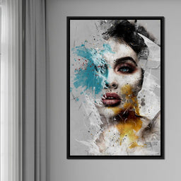 Mixart Female Portrait - Johanjjf - NicheCanvas