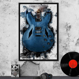 Dave Grohl's Electric Guitar - Abraham Szomor - NicheCanvas