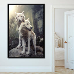 Double Wolves - Zenzdesign - NicheCanvas