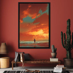 Admiring The Sunset - NicheCanvas