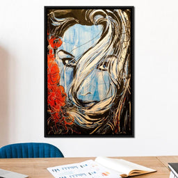 Blue Girl - NicheCanvas