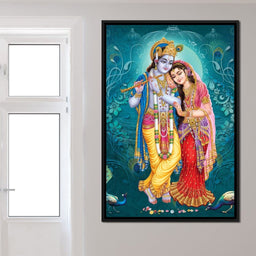 Radha & Krishna Couple - NicheCanvas