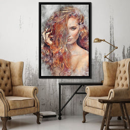 Girl Watercolor 2 - Mateo - NicheCanvas