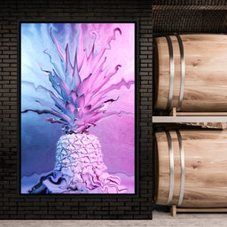 Psychedelic Pineapple - NicheCanvas