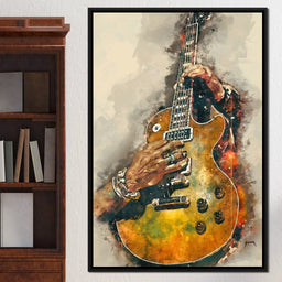 Slash's Electric Guitar - Abraham Szomor - NicheCanvas