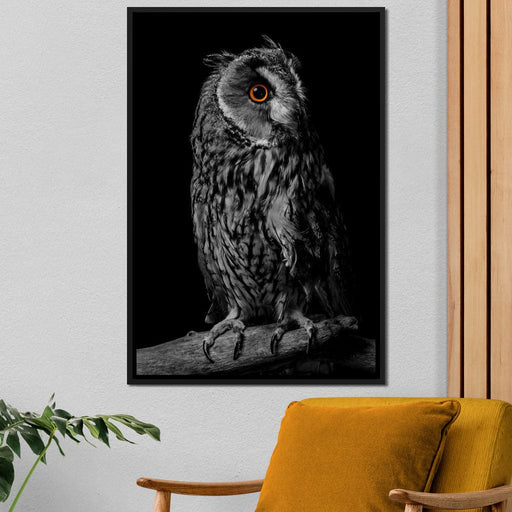Black & White Owl Canvas Print
